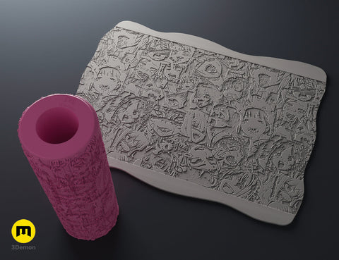Valentine's Day Texture Rollers