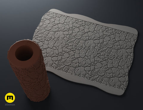 Texture Rollers - Wood and tree bark