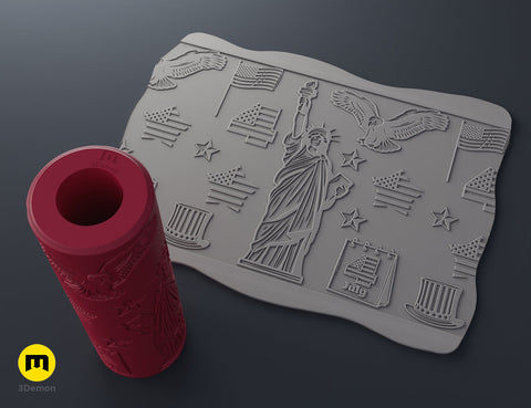 Independence Day Texture Rollers