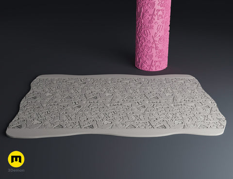 Valentine's Day Texture Rollers
