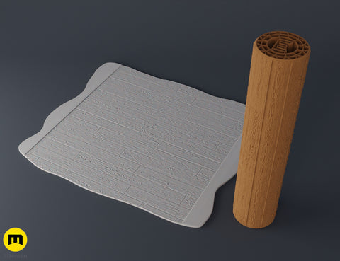DnD terrain rollers – Wooden floor and wall