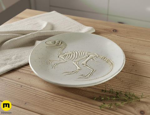 Texture Roller – Fossil Velociraptor Skeleton