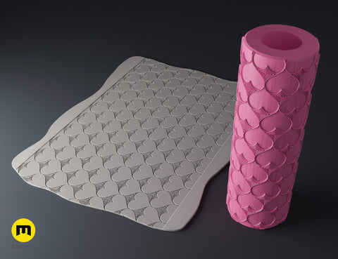 Valentine's Day Texture Rollers