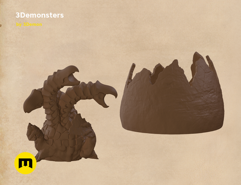 Surprise Egg Miniature 3Demonsters