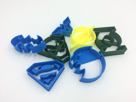 DC super heroes cookie cutters