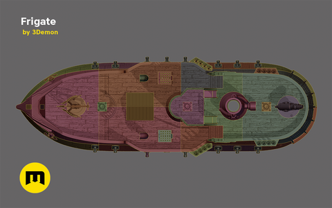 Steampunk Frigate Terrain