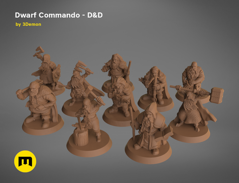 Dwarf Commando - D&D Set