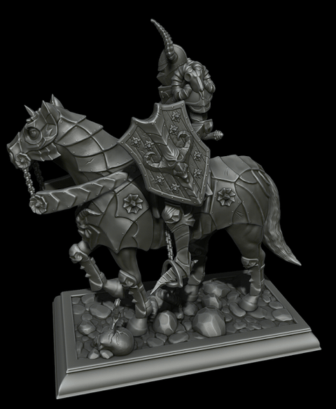 Warrior on Horse Statue