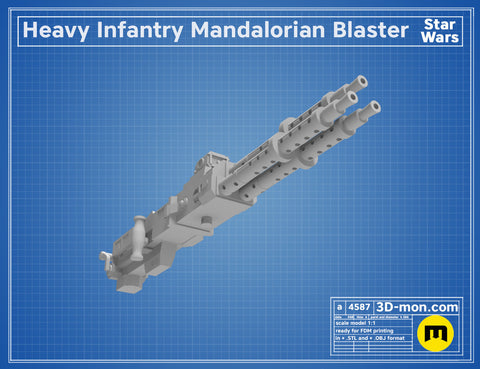 Heavy Infantry Mandalorian Blaster Cannon Paz Vizsla