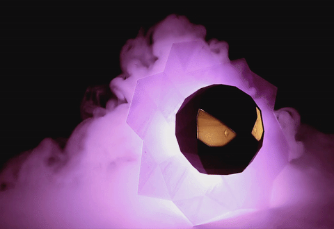 Gastly Low Poly Vapor Decoration