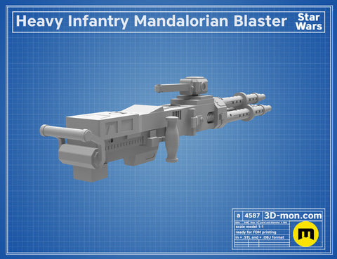 Heavy Infantry Mandalorian Blaster Cannon Paz Vizsla