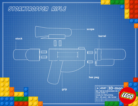 Stormtrooper rifle - LEGO Star Wars