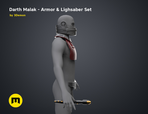 Darth Malak - Armor and Lightsaber Set