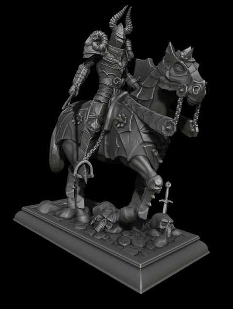 Warrior on Horse Statue