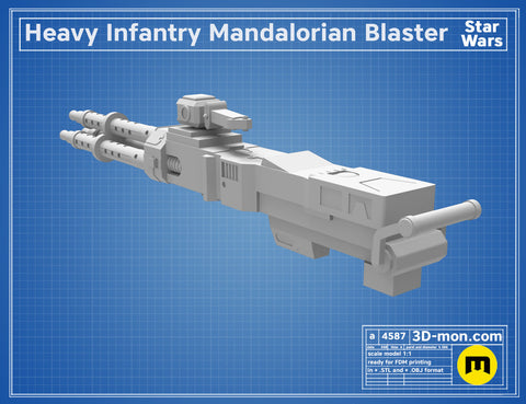 Heavy Infantry Mandalorian Blaster Cannon Paz Vizsla