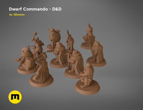 Dwarf Commando - D&D Set
