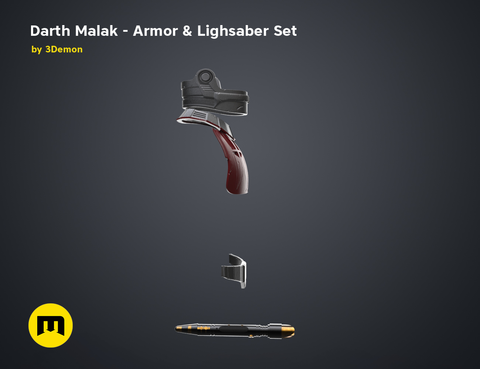 Darth Malak - Armor and Lightsaber Set