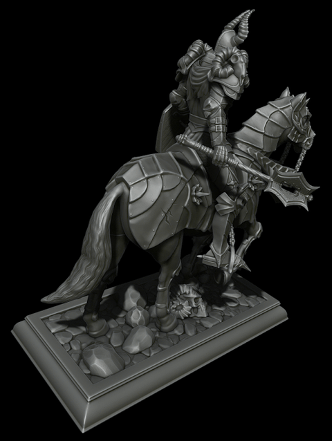 Warrior on Horse Statue