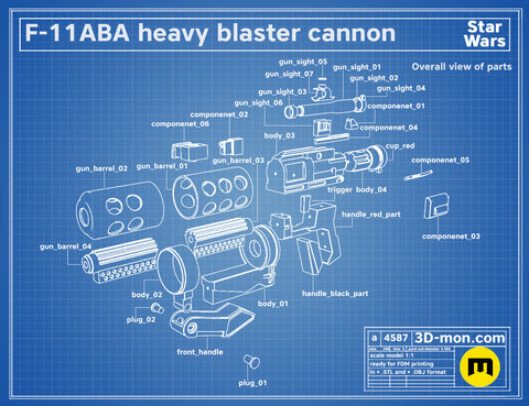 Sith Trooper F-11ABA Blaster Cannon