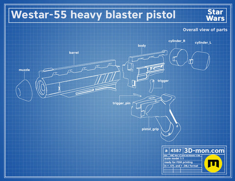 Westar-55 Heavy Blaster Pistol