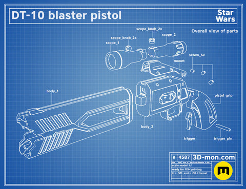 DT-10 Heavy Blaster Pistol