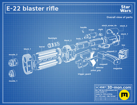 E-22 Blaster Pistol
