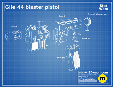 Glie-44 Blaster Pistol