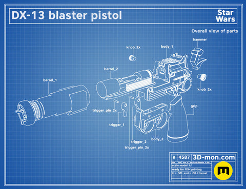 DX-13 Blaster Pistol