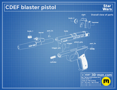 CDEF Blaster Pistol