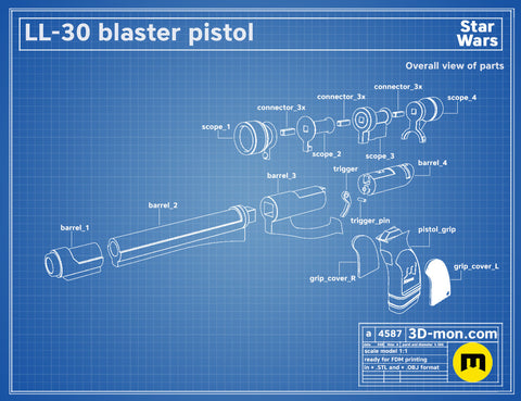 LL-30 Cad Bane Blaster