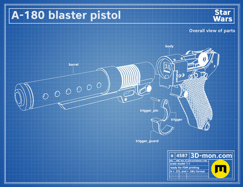 A-180 Blaster Pistol