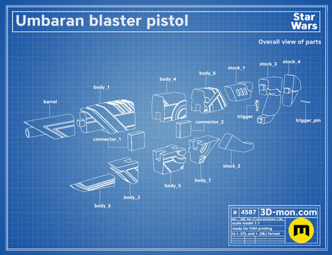 Umbaran Blaster Pistol