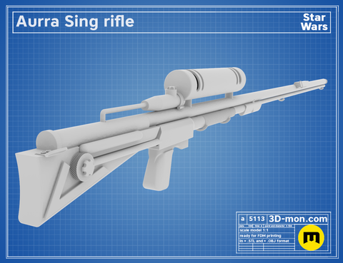 Adventurer slugthrower rifle (Aurra Sing)