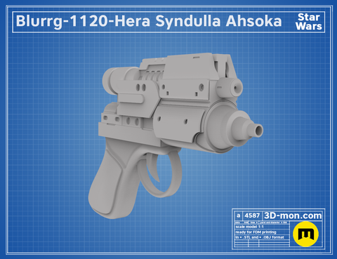 Hera Syndulla blaster - Ahsoka version