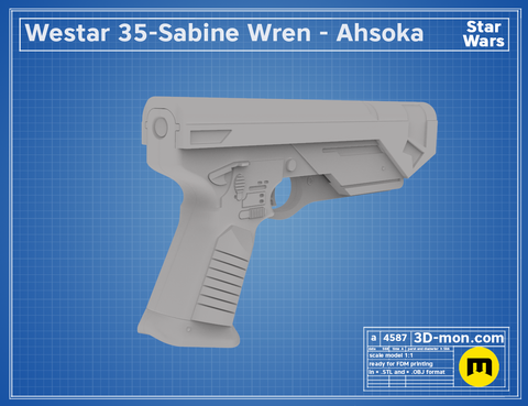 Westar-35 Sabine Wren blasters - Ahsoka