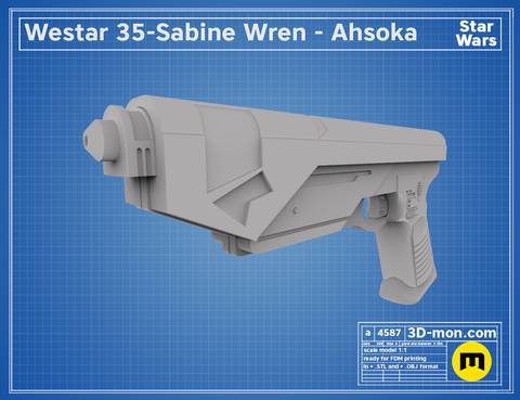 Westar-35 Sabine Wren blasters - Ahsoka