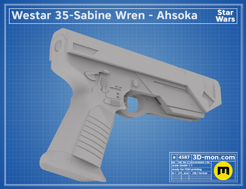Westar-35 Sabine Wren blasters - Ahsoka