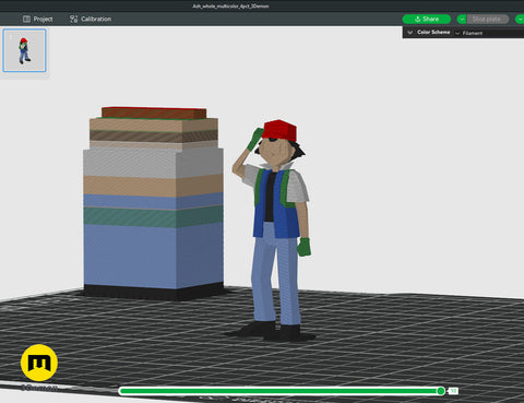 Low Poly Ash, Misty and Brock from Pokemon