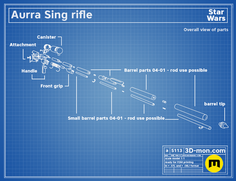 Adventurer slugthrower rifle (Aurra Sing)