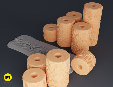 Texture Rollers - Aztec middle patterns