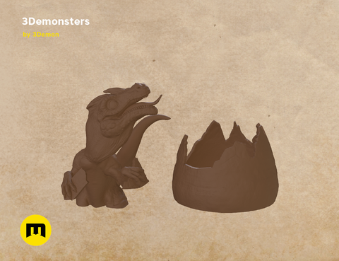 Surprise Egg Miniature 3Demonsters