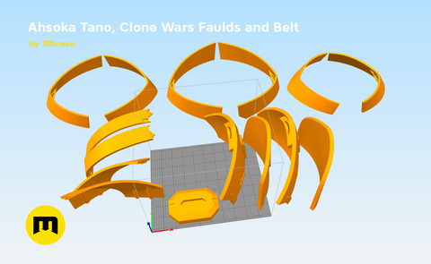Ahsoka Tano, Clone Wars Faulds and Belt