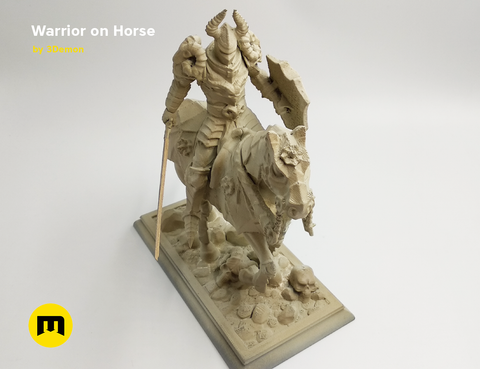 Warrior on Horse Statue