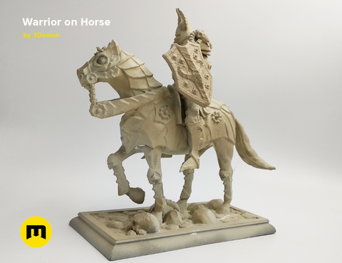 Warrior on Horse Statue