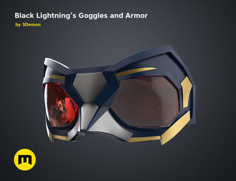 Black Lightning — Goggles and Armor