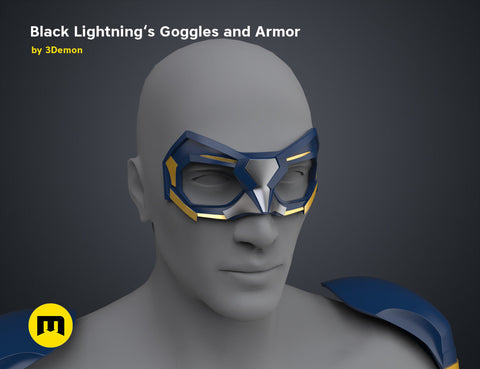 Black Lightning — Goggles and Armor