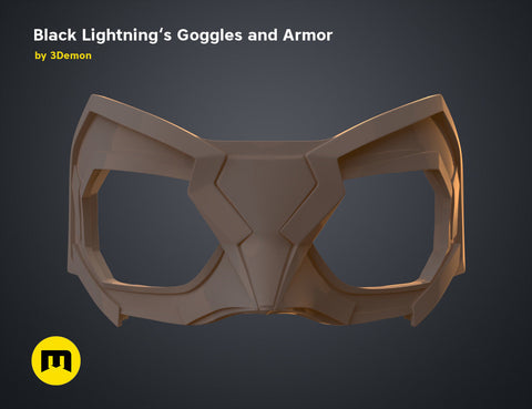 Black Lightning — Goggles and Armor