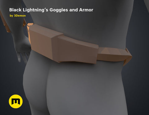 Black Lightning — Goggles and Armor