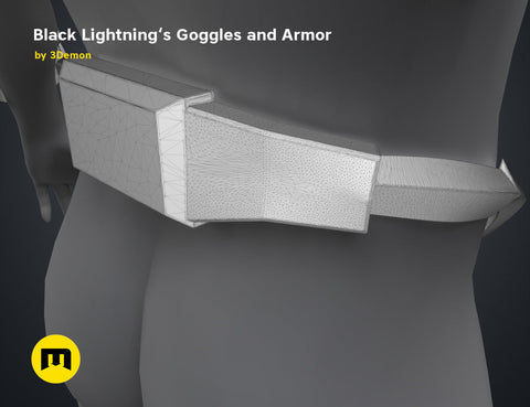 Black Lightning — Goggles and Armor