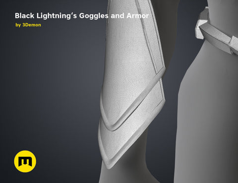 Black Lightning — Goggles and Armor